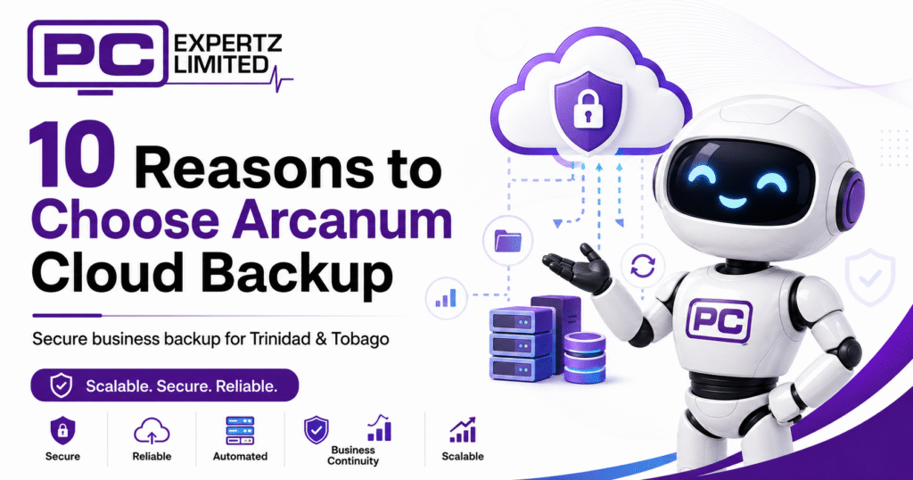 Arcanum cloud backup in Trinidad and Tobago for business data protection